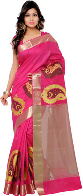 

Parisha Printed Daily Wear Cotton Saree(Pink)