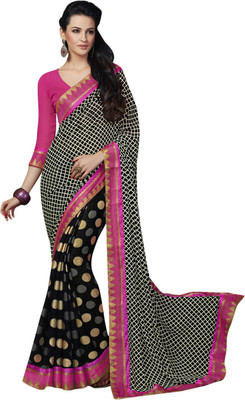 

Vishal Solid Fashion Georgette Saree(Multicolor)