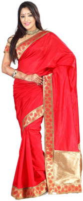 

Weavedeal Embellished Banarasi Art Silk Saree(Orange)