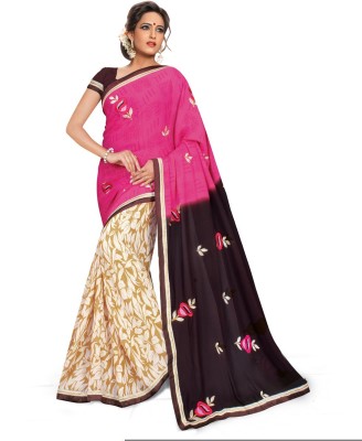 

Ridham Sarees Embroidered Fashion Handloom Georgette Saree(Multicolor)