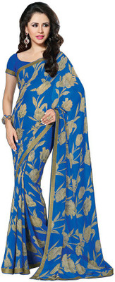 

Indian Wear Online Printed Fashion Pure Chiffon Saree(Multicolor), Multicolor552