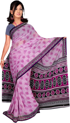 

Vardan Prints Printed Bollywood Georgette Saree(Purple)