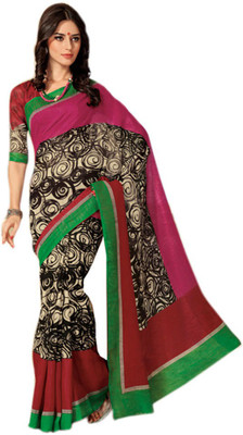 

Party Wear Dresses Printed Fashion Pure Chiffon Saree(Multicolor)