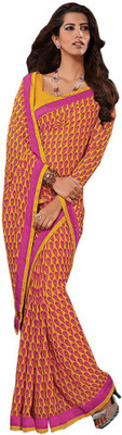 

Party Wear Dresses Printed Fashion Pure Chiffon Saree(Multicolor), Multicolor467