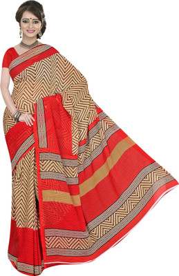 

Jiya Self Design, Printed Fashion Georgette Saree(Multicolor), Multi