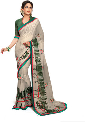 

Ridham Sarees Embroidered Fashion Handloom Georgette Saree(Multicolor)