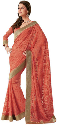 

Indian Wear Online Printed Fashion Pure Chiffon Saree(Multicolor), Multicolor348