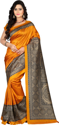 Vastrakala Printed Bollywood Art Silk Saree(Multicolor) available at flipkart for Rs.440