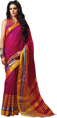 

Miraan Woven Chettinadu Handloom Cotton Saree(Purple)