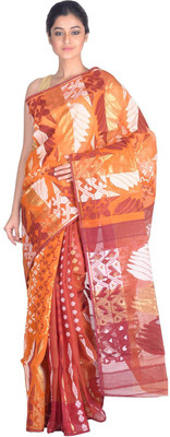 

RLBFashion Self Design Jamdani Handloom Art Silk, Cotton Saree(Brown)