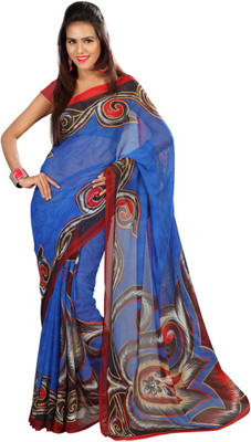 

Indian Wear Online Printed Fashion Georgette Saree(Multicolor), Multicolor22