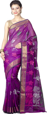 

Chandrakala Printed Banarasi Art Silk Saree(Purple)