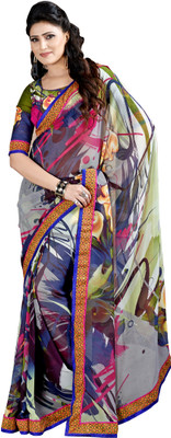 

Ewows Printed Fashion Georgette Saree(Multicolor)