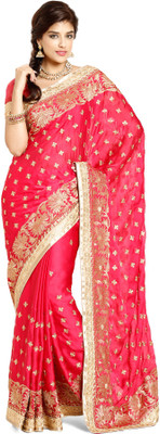 

Soch Embroidered Fashion Chiffon Saree(Pink)