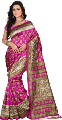 Vastrakala Printed Bollywood Art Silk Saree(Multicolor) available at flipkart for Rs.440
