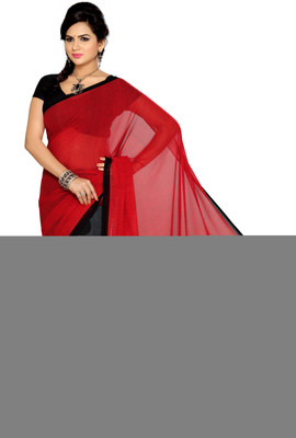 

Ishin Solid Fashion Georgette Saree(Multicolor)