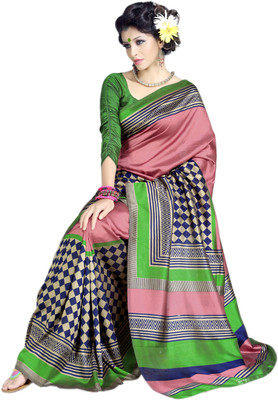

Sunaina Printed Art Silk Saree(Multicolor)