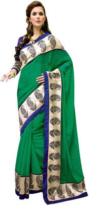 

Vishal Solid Fashion Chiffon Saree(Green)