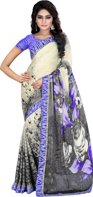 

Khushali Self Design, Printed Fashion Satin, Georgette Saree(Multicolor, Blue), Blue;multicolor