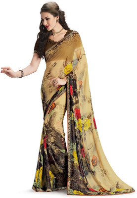 

Ridham Sarees Printed Fashion Handloom Georgette Saree(Multicolor)