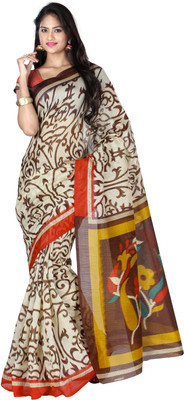 

Anushree Saree Self Design Bhagalpuri Khadi Saree(Multicolor)