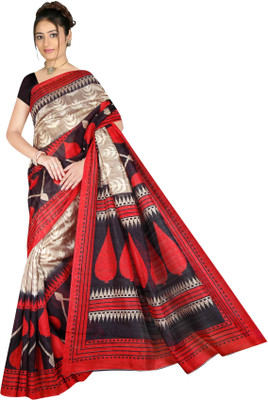 

Khushali Printed Fashion Silk Saree(Red, Multicolor), Multicolor;red