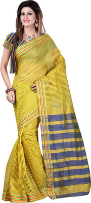 

Ansu Fashion Plain Fashion Art Silk Saree(Green)