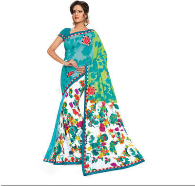 

Ridham Sarees Embroidered Fashion Handloom Georgette Saree(Multicolor)