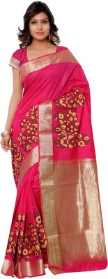 

Saara Self Design Fashion Silk Saree(Pink, Yellow), Pink and yellow