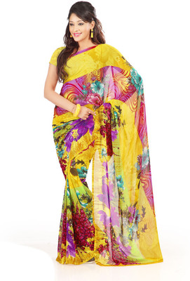 

Indian Wear Online Printed Fashion Art Silk Saree(Multicolor), Multicolor228