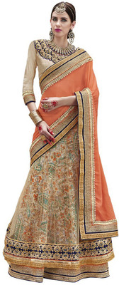 

Desi Butik Embroidered Fashion Chiffon, Net Saree(Multicolor)