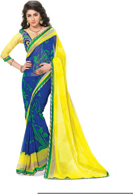 

Ridham Sarees Embroidered Fashion Handloom Georgette Saree(Multicolor)