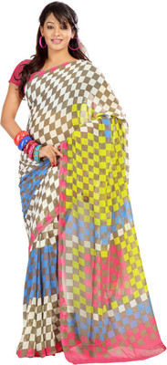 

Indian Wear Online Printed Fashion Art Silk Saree(Multicolor), Multicolor337