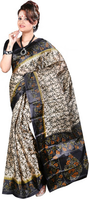 

Anushree Saree Printed Fashion Silk Saree(Multicolor), Black;green