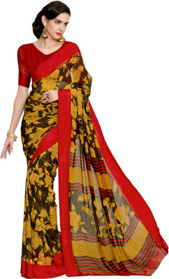 

Lovelylook Printed Daily Wear Georgette Saree(Yellow, Brown)
