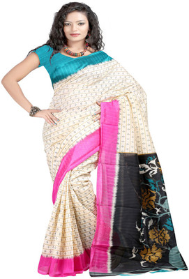 

Indian Wear Online Printed Fashion Art Silk Saree(Pink)