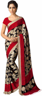 

Vardan Prints Printed Fashion Crepe Saree(Red)