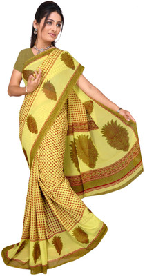 

Vardan Prints Printed Bollywood Georgette Saree(Green)