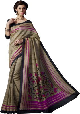 

Sunaina Printed Fashion Cotton Linen Blend Saree(Multicolor)