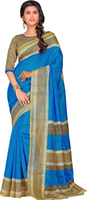 

Sunaina Printed Fashion Silk Cotton Blend Saree(Multicolor)