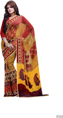 

Ridham Sarees Printed Fashion Handloom Chiffon Saree(Multicolor)