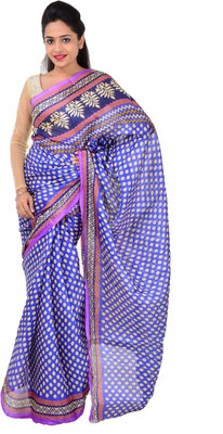 

Indrani Printed Bollywood Silk Saree(Blue)