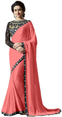

Monika Silk Mill Solid Daily Wear Chiffon Saree(Gold)