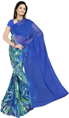 

Vardan Prints Printed Fashion Chiffon Saree(Blue)