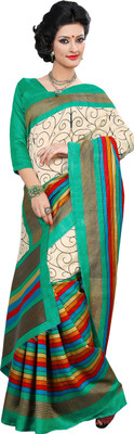 

JTInternational Printed Bhagalpuri Silk Saree(Multicolor)