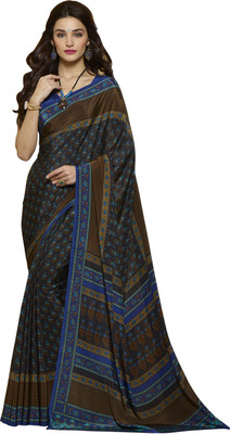 

Jiya Self Design, Printed Fashion Crepe Saree(Black, Blue, Multicolor)