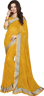 

Vishal Self Design Bollywood Georgette Saree(Yellow)