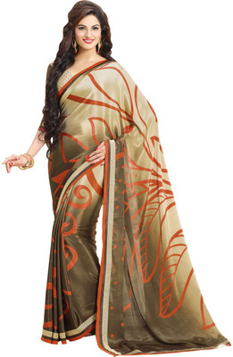 

Saara Printed Fashion Chiffon Saree(Beige), Beige;brown