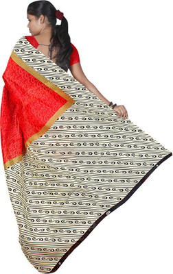 

Party Wear Dresses Printed Fashion Cotton Saree(Red)