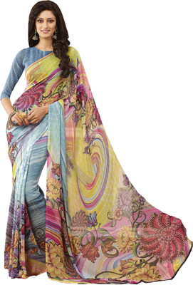 

Vishal Self Design Bollywood Georgette Saree(Multicolor)